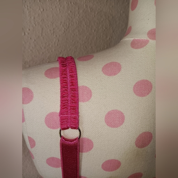 Pink and Green Polka Dot Bra Intimates - Picture 4 of 8